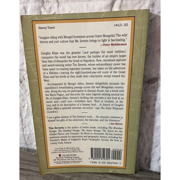 1991 In Search of Genghis Khan by Tim Severin Paperback - Picture 2 of 9